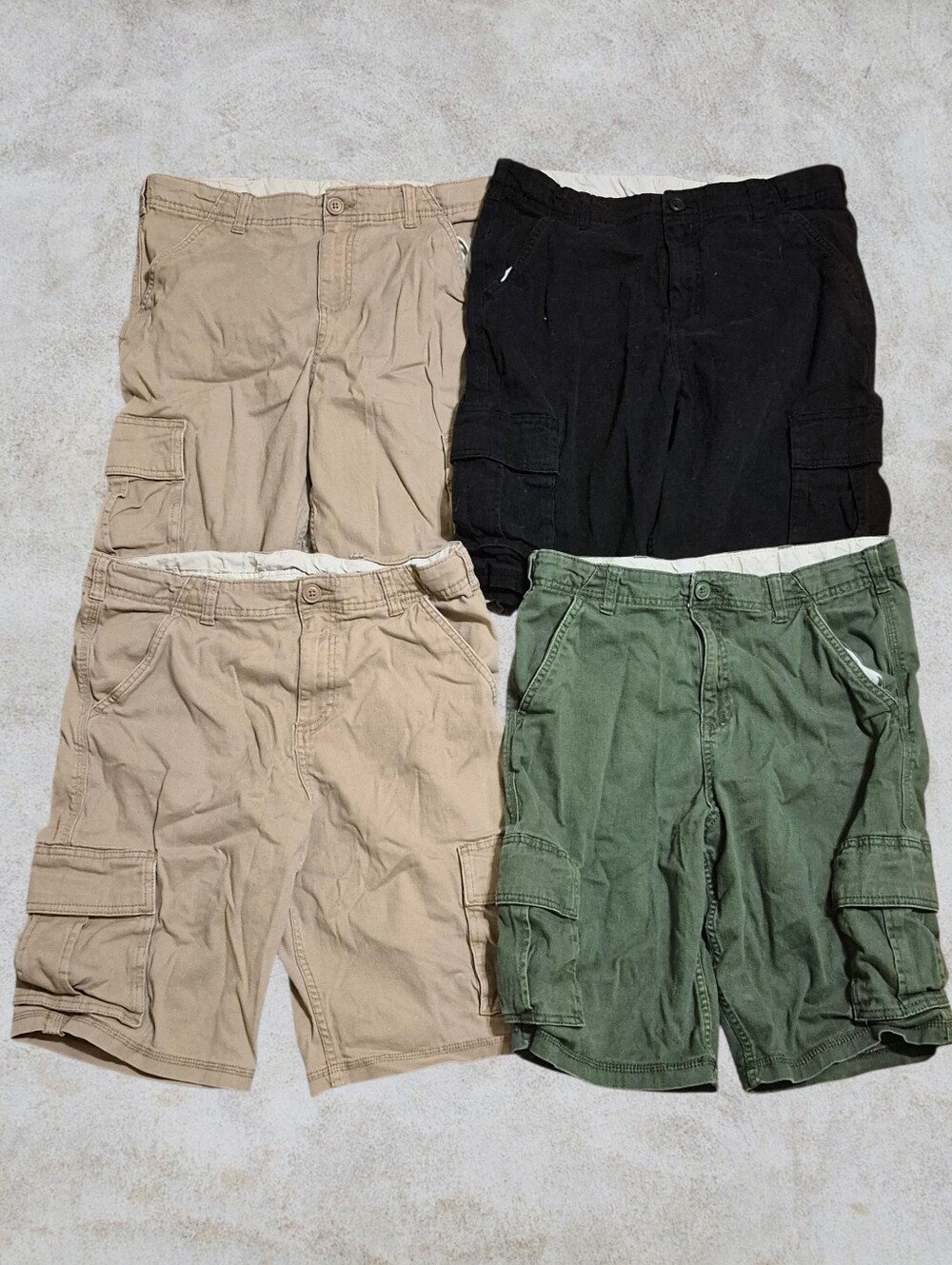 Lot of 4 Pairs Boys Cargo Shorts Size 18